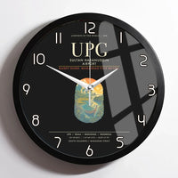 Thumbnail for Sultan Hasanuddin Airport UPG Wall-Clock Framed - Black