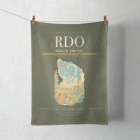 Thumbnail for Radom Airport (RDO) design on green army towel