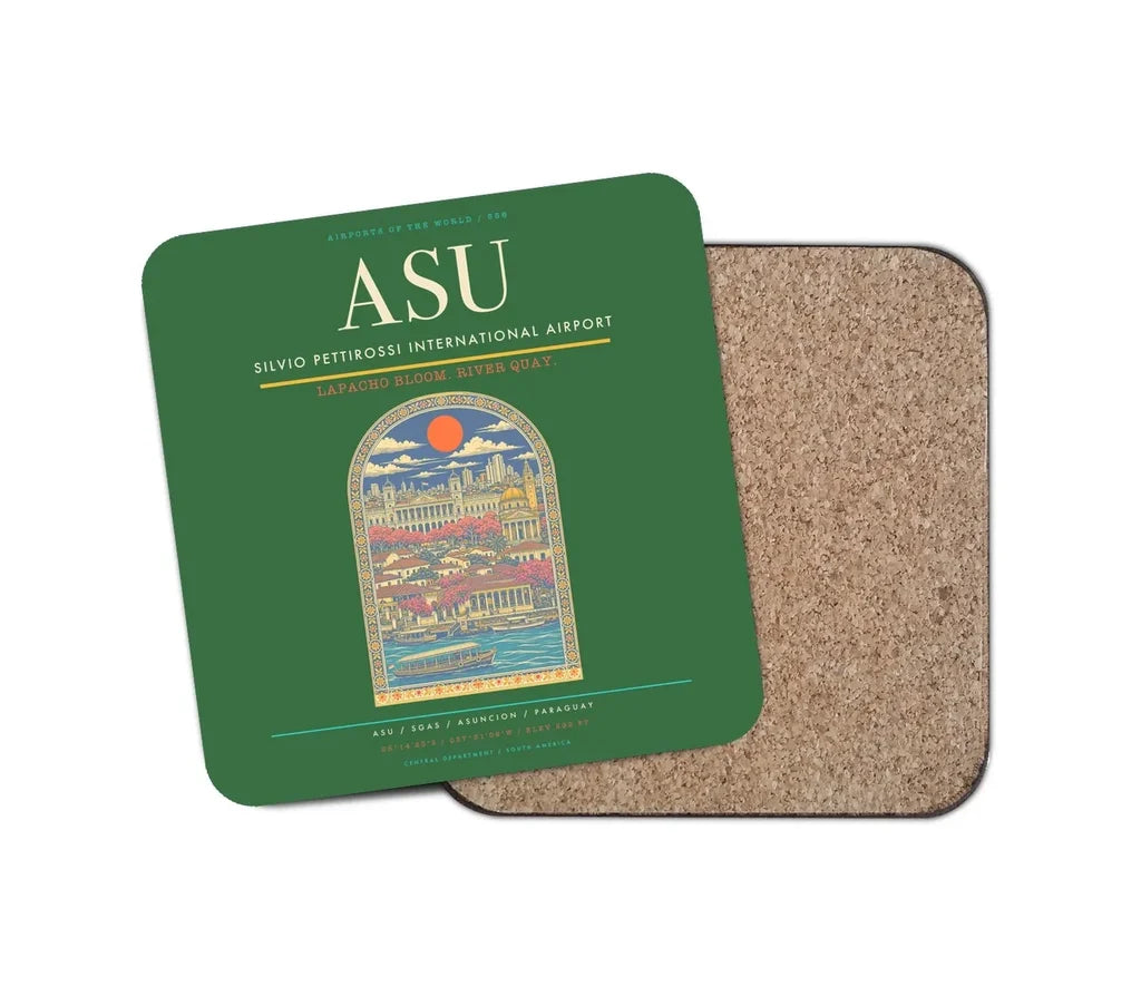 Silvio Pettirossi International Airport ASU Coaster 1-Piece - Green