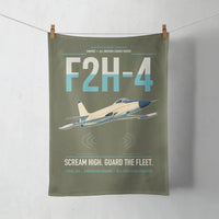 Thumbnail for F2H-4 Banshee design on green army towel