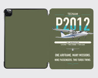 Thumbnail for Tecnam P2012 Traveller design on green army ipad tablet case