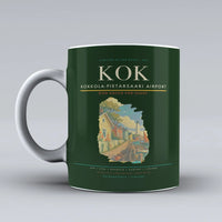Thumbnail for Kokkola-Pietarsaari Airport (KOK) airport code design on dark green ceramic mug