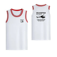 Thumbnail for Helicopter [Noun] Designed Basketball Style Sports Tank Tops - view 14