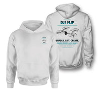 Thumbnail for DJI Flip design on white hoodie