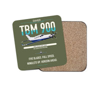 Thumbnail for Daher TBM 900 design on green army 1 piece coaster