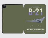 Thumbnail for B-21 Raider design on green army ipad tablet case