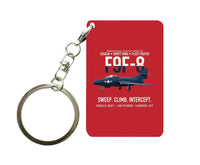 Thumbnail for F9F-8 COUGAR Key Chain design on red key chain