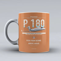Thumbnail for P.180 Avanti EVO Mug design on orange piaggio