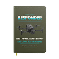 Thumbnail for BRINC Responder design on green army notebook