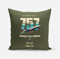 Thumbnail for Boeing 757-200 design on green army pillow