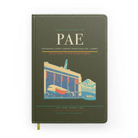 Thumbnail for Snohomish County Airport (Paine Field) (PAE) design on green army notebook