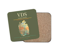 Thumbnail for Vadsø Airport (VDS) design on green army 1 piece coaster