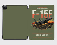 Thumbnail for F-15E Strike Eagle design on green army ipad tablet case