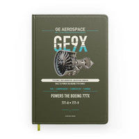 Thumbnail for GE9X design on green army notebook