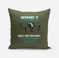 Thumbnail for DJI Inspire 2 design on green army pillow