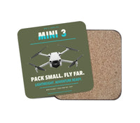 Thumbnail for DJI Mini 3 design on green army 1 piece coaster