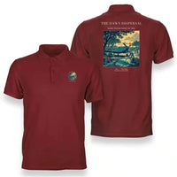 Thumbnail for VINTAGE G4531 - The Dawn Dispersal - Double-Side Polo T-Shirt design on red