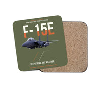 Thumbnail for F-15E Strike Eagle Deep Strike Any Weather design on green army 1 piece coaster