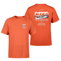 Thumbnail for Cessna 177B Cardinal design on orange t-shirt, double-side print