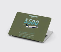 Thumbnail for Bombardier Global 5500 design on green army MacBook case