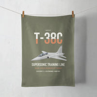 Thumbnail for T-38C Talon design on green army towel