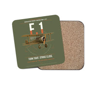 Thumbnail for Sopwith Camel F.1 design on green army 1 piece coaster