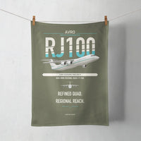 Thumbnail for Avro RJ100 design on green army towel
