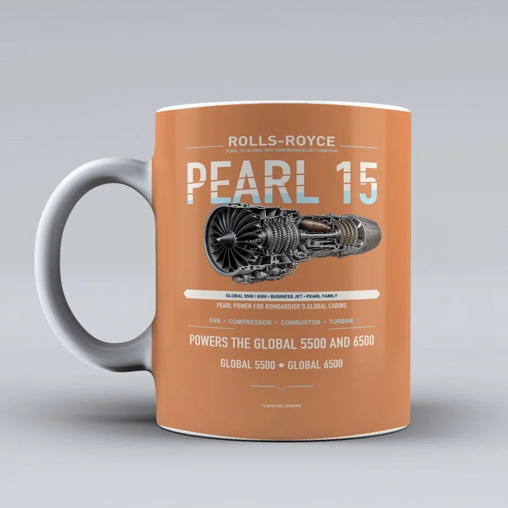 15 Mug design on orange pearl