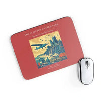 Thumbnail for VINTAGE G4447 - The Clifftop Castle Pass - Designed Mouse Pads design on red rectangle