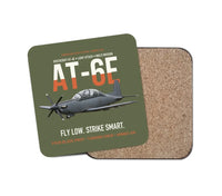Thumbnail for AT-6E Wolverine Light Attack design on green army 1 piece coaster
