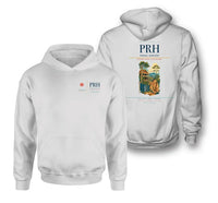 Thumbnail for Phrae Airport (PRH) design on white double-side hoodie