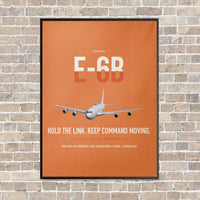 Thumbnail for E-6B Mercury vertical canvas print - framed - orange background