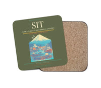 Thumbnail for Sitka Rocky Gutierrez Airport (SIT) design on green army 1 piece coaster