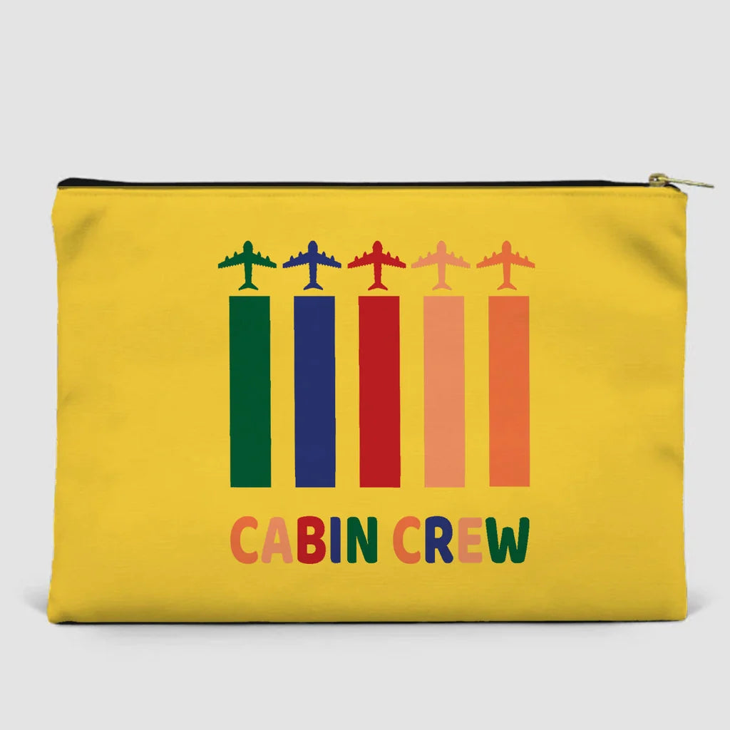 Colourful Cabin Crew Zipper Pouch - view 14