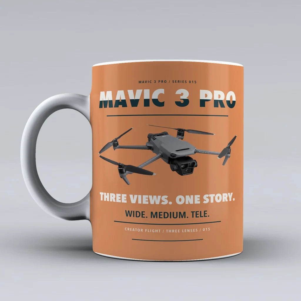 Mavic 3 Pro Mug design on orange dji