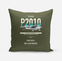 Thumbnail for Tecnam P2010 design on green army pillow