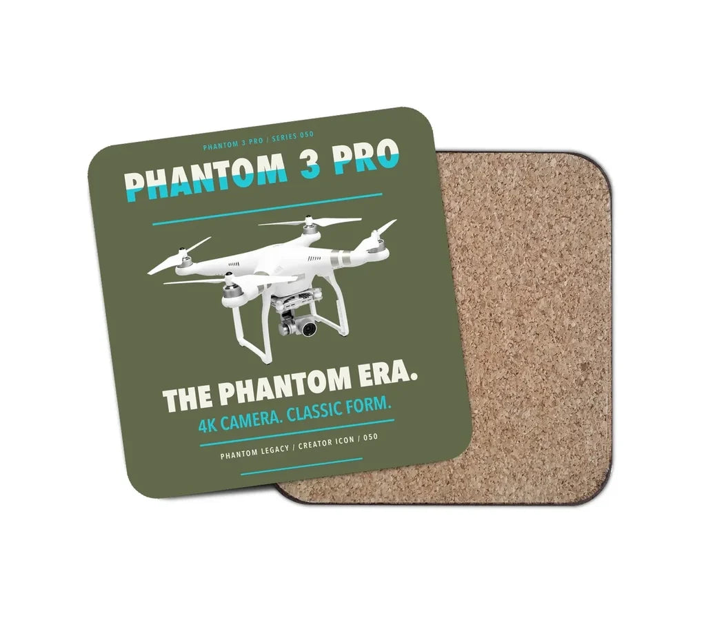 DJI Phantom 3 Professional design on green army 1 piece coaster