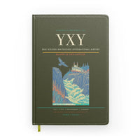 Thumbnail for Erik Nielsen Whitehorse International Airport (YXY) design on green army notebook