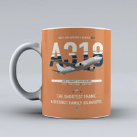 Thumbnail for A318 Mug design on orange airbus