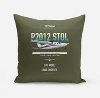 Thumbnail for Tecnam P2012 STOL design on green army pillow