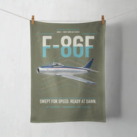 Thumbnail for F-86F Sabre design on green army towel