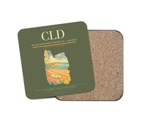 Thumbnail for McClellan-Palomar Airport (CLD) design on green army 1 piece coaster