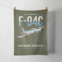 Thumbnail for F-94C Starfire design on green army towel