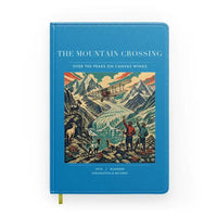 Thumbnail for VINTAGE G4006 - The Mountain Crossing - Designed Notebooks design on turquoise