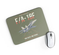 Thumbnail for F-A-18F Super Hornet design on green army rectangle mouse pad