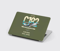 Thumbnail for Cessna 182 Skylane design on green army MacBook case