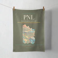 Thumbnail for Pantelleria Airport (PNL) design on green army towel