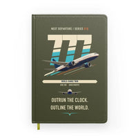 Thumbnail for Boeing 777-200LR design on green army notebook