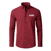 Thumbnail for A380 Flat Text Designed Long Sleeve Shirts - view 14