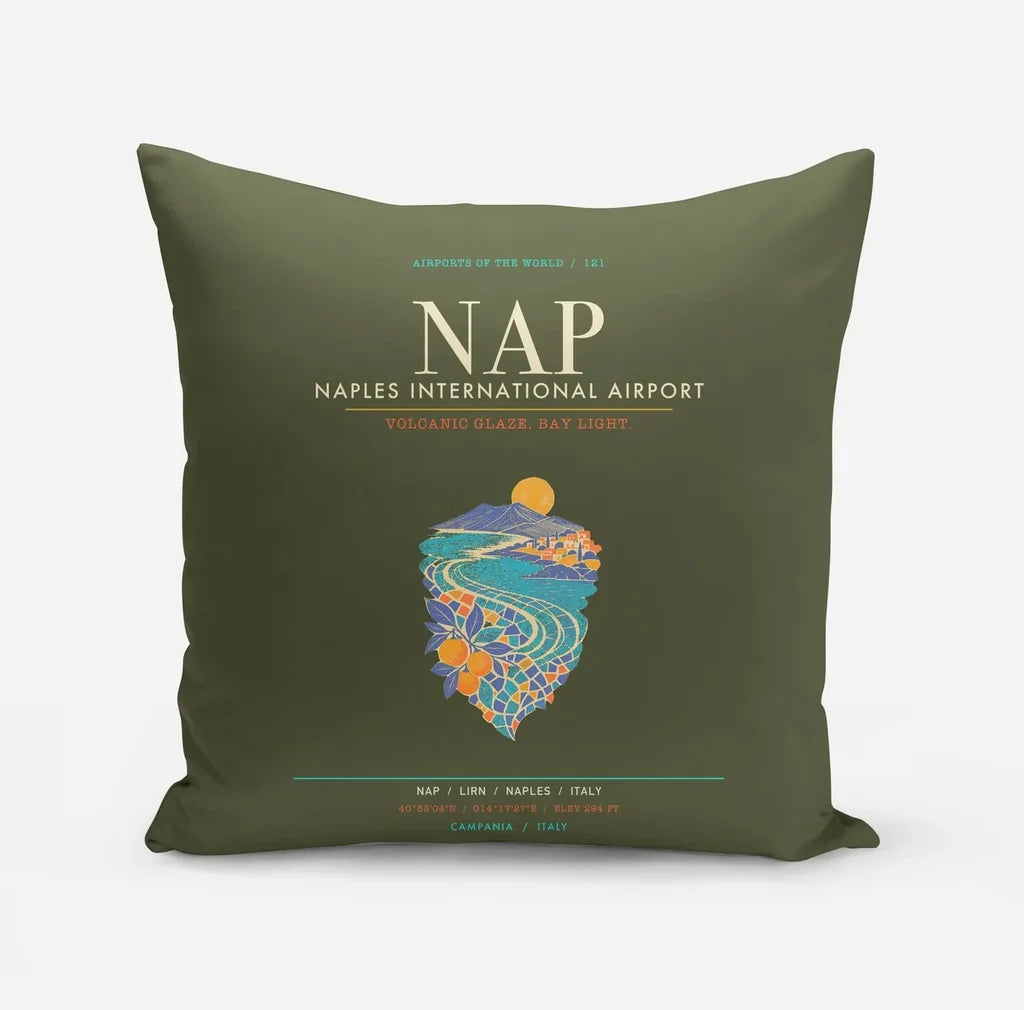 Naples International Airport NAP - Vesuvian Ceramic Current - Green Army
